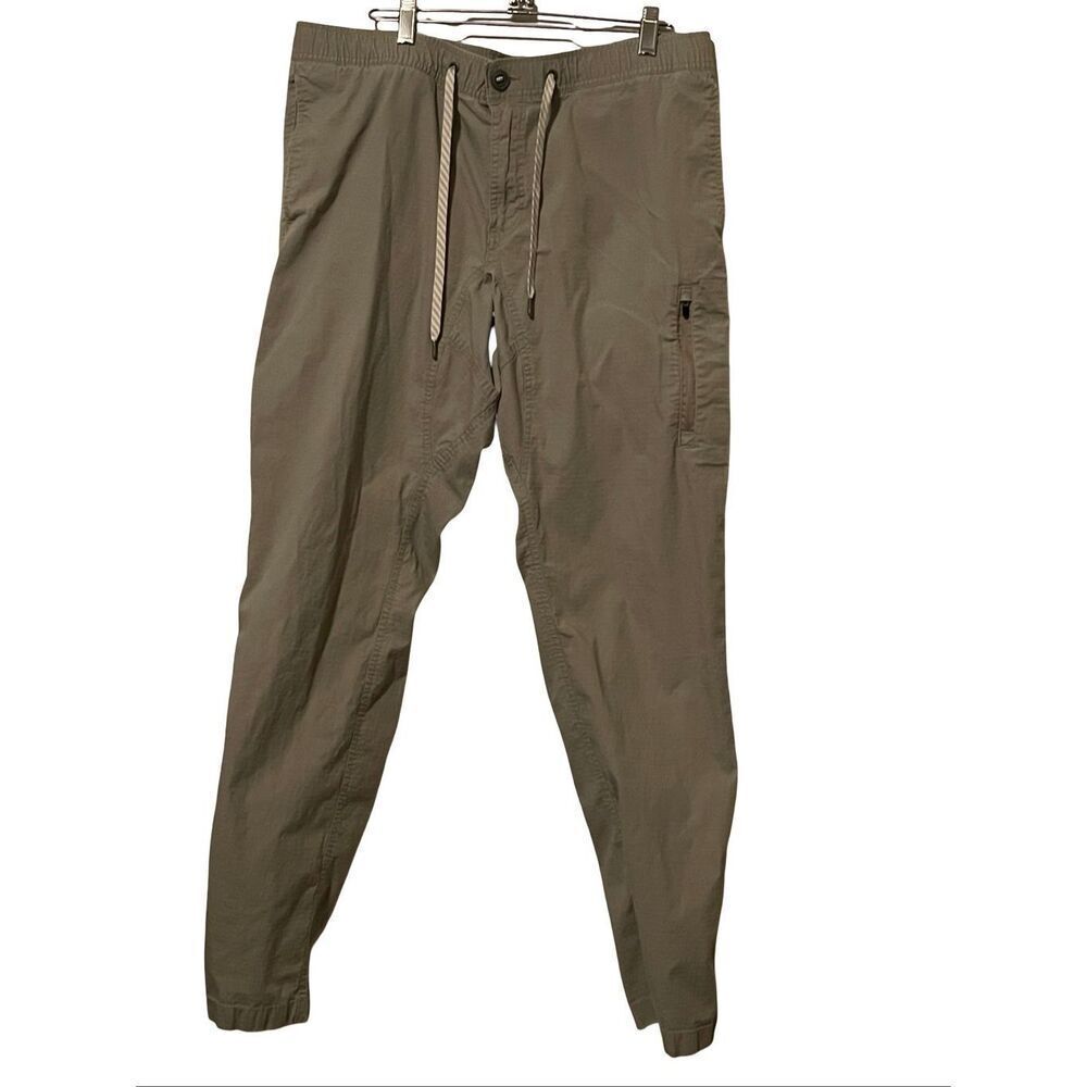 Vuori Mens Light Brown Drawstring Zip Pocket‎ Ripstop Climber Pants Size XL